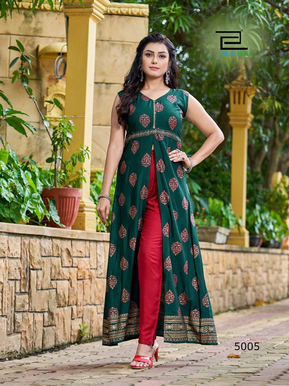 Blue Hills Summer Season 5Stylish Fancy Party Wear Kurti Collection